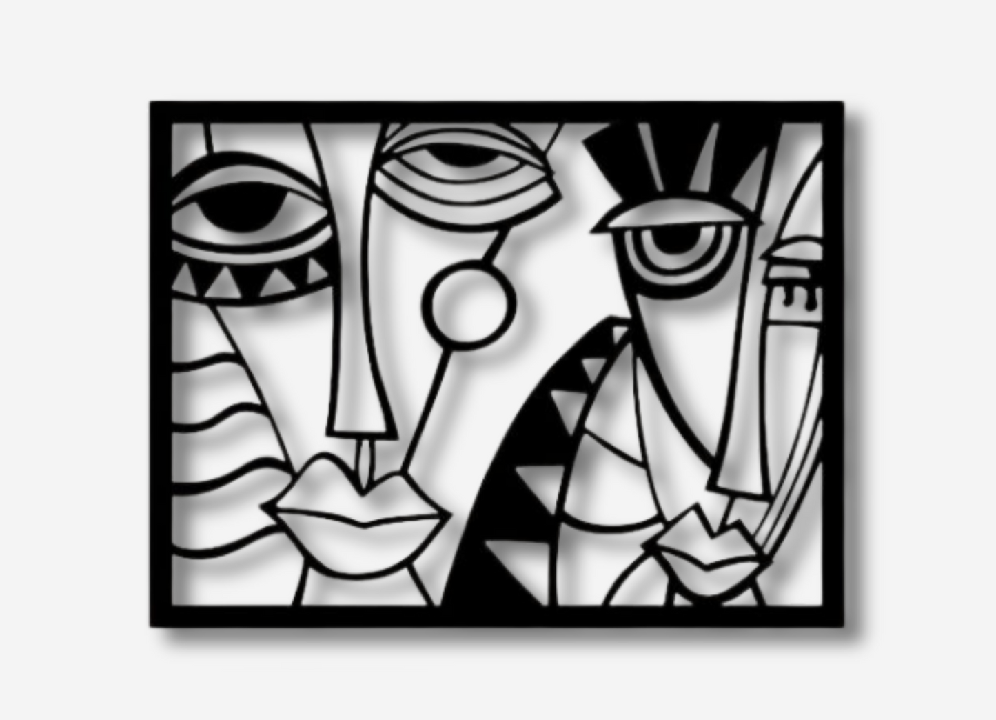 Picasso Metal Cut Wall Art Vintage Painting