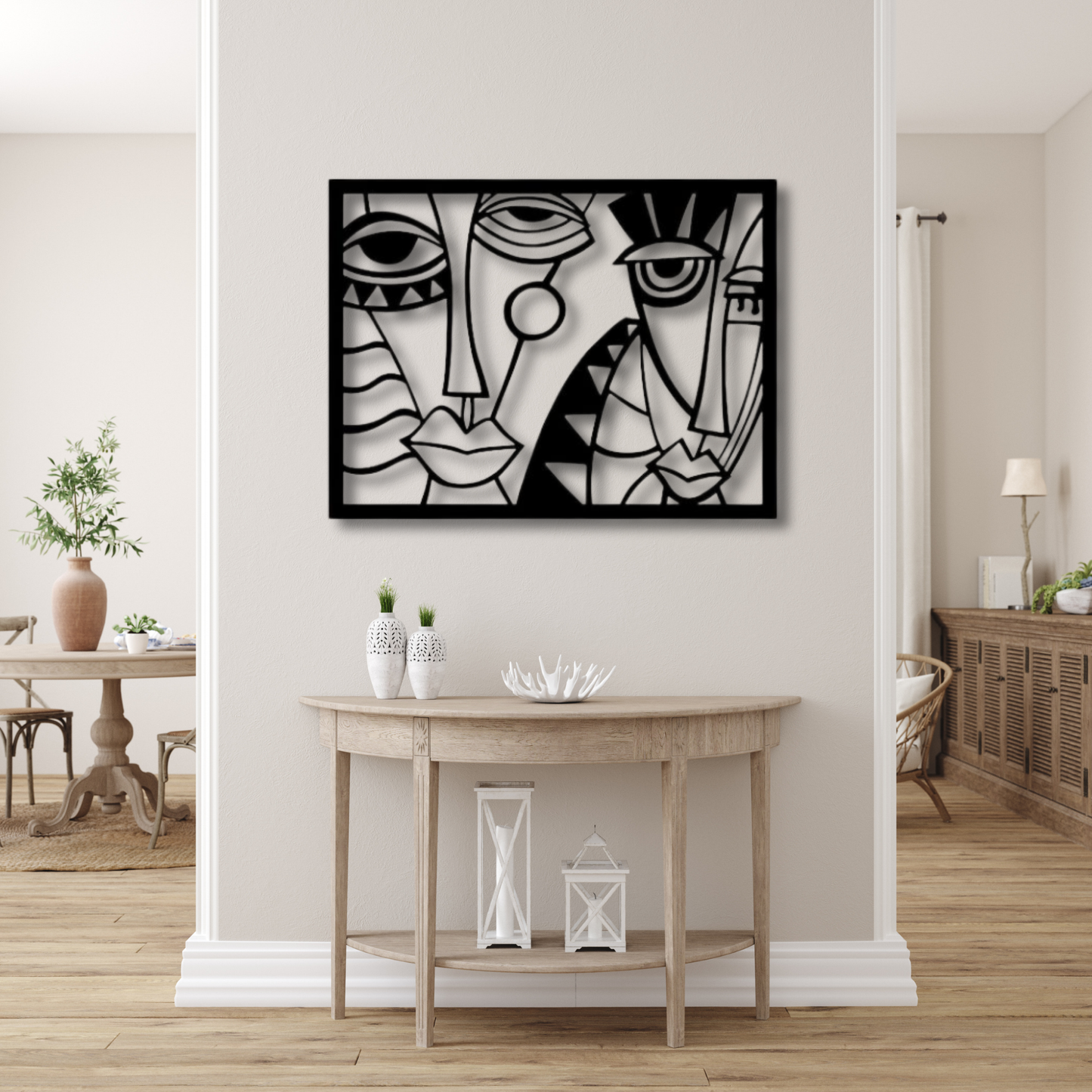 Picasso Metal Cut Wall Art Vintage Painting