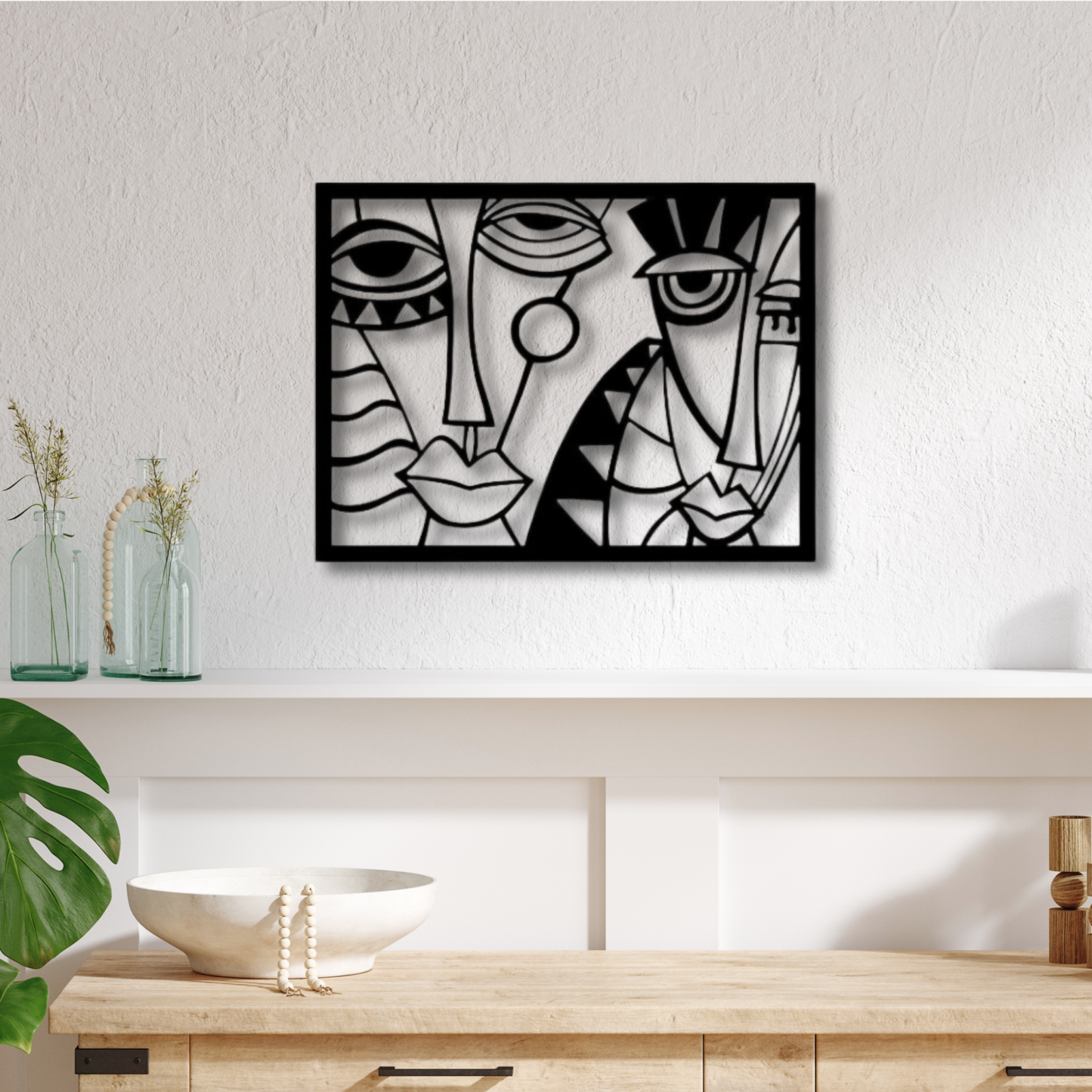 Picasso Metal Cut Wall Art Vintage Painting