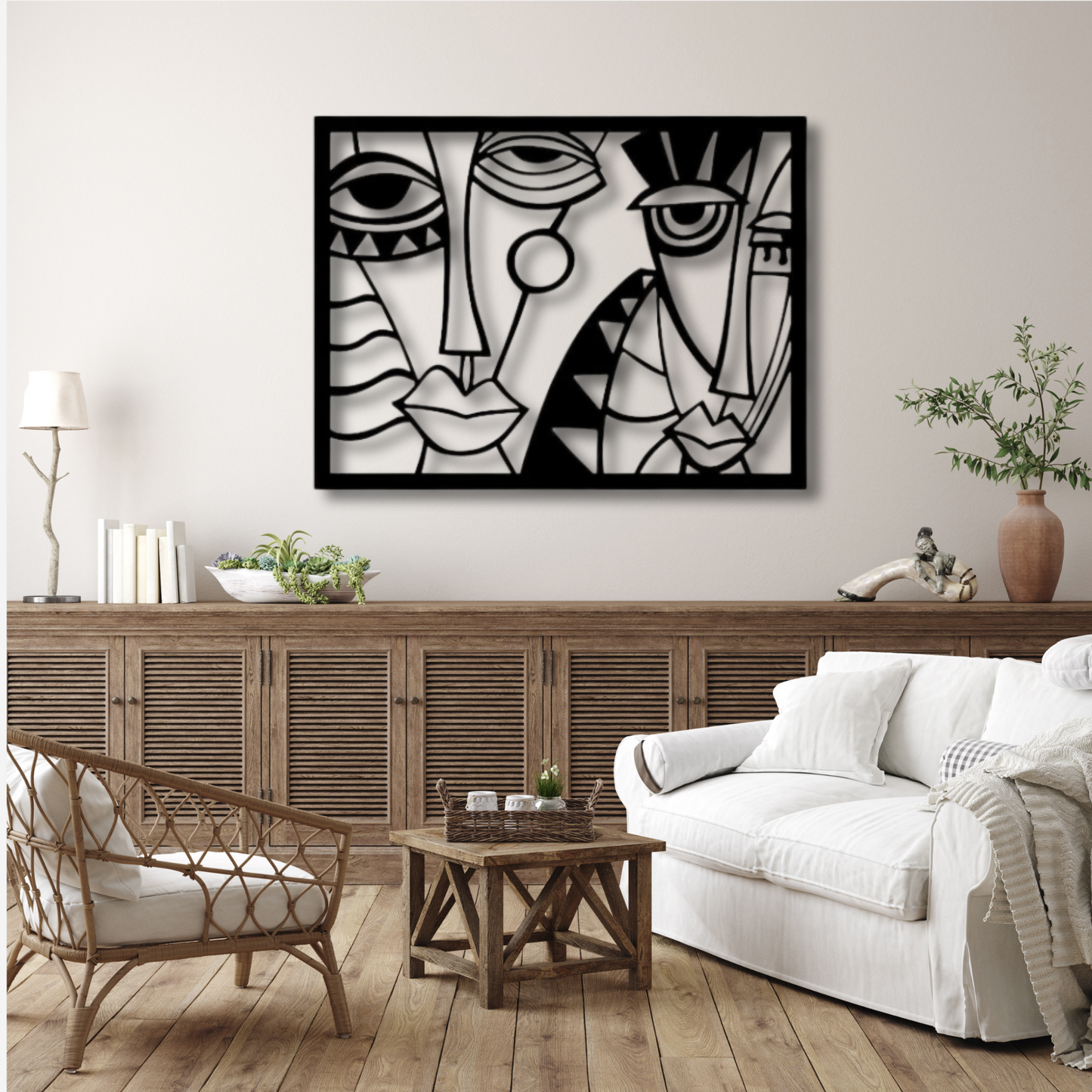 Picasso Metal Cut Wall Art Vintage Painting