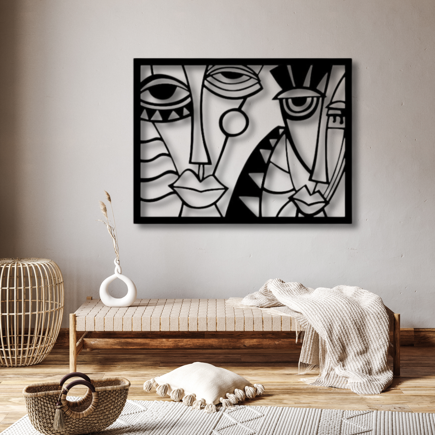 Picasso Metal Cut Wall Art Vintage Painting